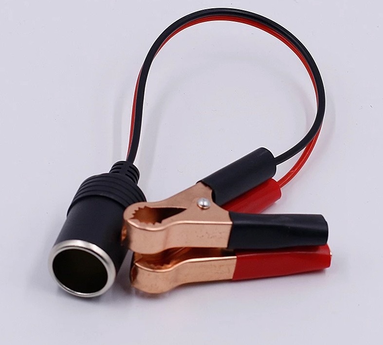 Kẹp Cá Sấu Bình Ắc Quy Sang Ổ Cắm Tẩu – Sạc Nhanh, Dùng Cho Máy Hút Bụi & Máy Bơm Lốp Ô Tô, Xe Máy 120W SL031