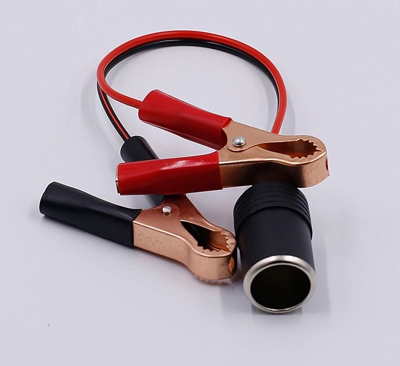 Kẹp Cá Sấu Bình Ắc Quy Sang Ổ Cắm Tẩu – Sạc Nhanh, Dùng Cho Máy Hút Bụi & Máy Bơm Lốp Ô Tô, Xe Máy 120W SL031