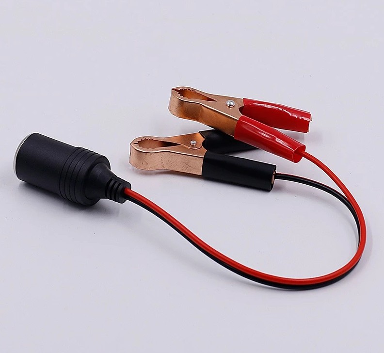 Kẹp Cá Sấu Bình Ắc Quy Sang Ổ Cắm Tẩu – Sạc Nhanh, Dùng Cho Máy Hút Bụi & Máy Bơm Lốp Ô Tô, Xe Máy 120W SL031