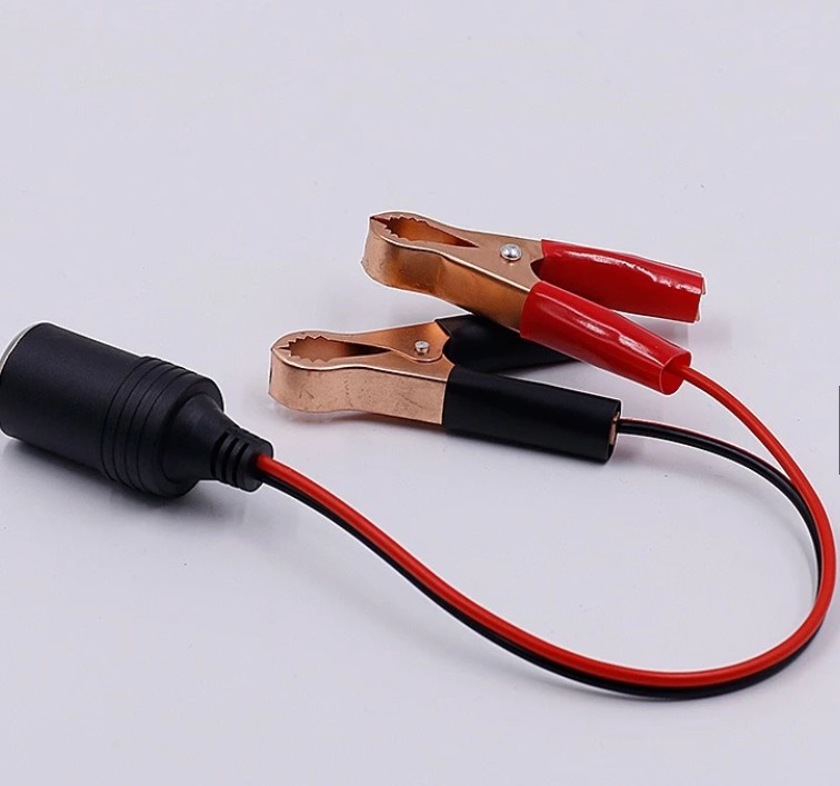 Kẹp Cá Sấu Bình Ắc Quy Sang Ổ Cắm Tẩu – Sạc Nhanh, Dùng Cho Máy Hút Bụi & Máy Bơm Lốp Ô Tô, Xe Máy 120W SL031