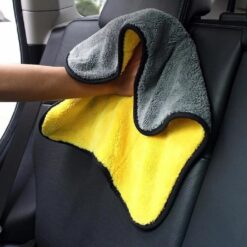 Khăn Lau Đa Năng 2 Lớp Màu Vàng Xám – Lau Ô Tô Xe Hơi, Lau Bếp Lau Kính