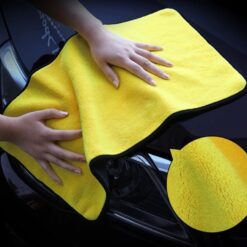 Khăn Lau Đa Năng 2 Lớp Màu Vàng Xám – Lau Ô Tô Xe Hơi, Lau Bếp Lau Kính
