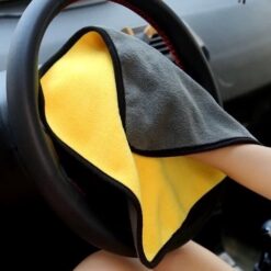 Khăn Lau Đa Năng 2 Lớp Màu Vàng Xám – Lau Ô Tô Xe Hơi, Lau Bếp Lau Kính