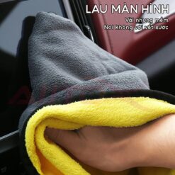 Khăn lau ô tô AutoX chất liệu nhung mềm hút ẩm hút bụi làm sạch đa năng 30x60cm