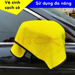 Khăn lau ô tô AutoX chất liệu nhung mềm hút ẩm hút bụi làm sạch đa năng 30x60cm