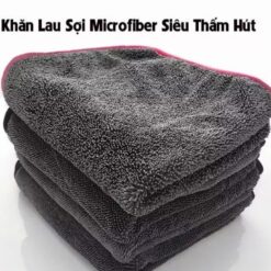 Khăn Lau Ô Tô Sợi Microfiber Cao Cấp, Lau Xe Hơi Chuyên Dụng 80% Sợi Nano 20% Mềm Mịn, Đa Năng