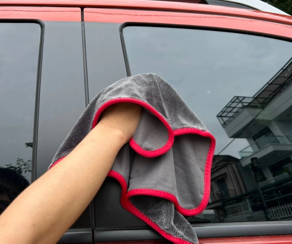 Khăn Lau Ô Tô Sợi Microfiber Cao Cấp, Lau Xe Hơi Chuyên Dụng 80% Sợi Nano 20% Mềm Mịn, Đa Năng
