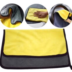 Khăn Lau Xe Kiotool Siêu Sạch, Siêu Thấm, Chuyên Dụng Cho Ô Tô, Xe Máy, Xe Đạp (Vàng – Xám)