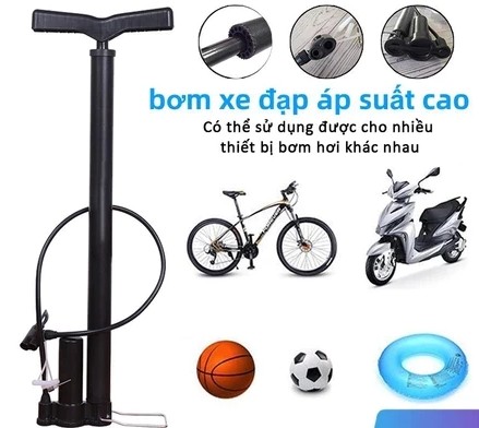 LORETT Máy Bơm Xe Đạp & Xe Máy Cầm Tay Nhỏ Gọn, Đầu Van Thông Minh