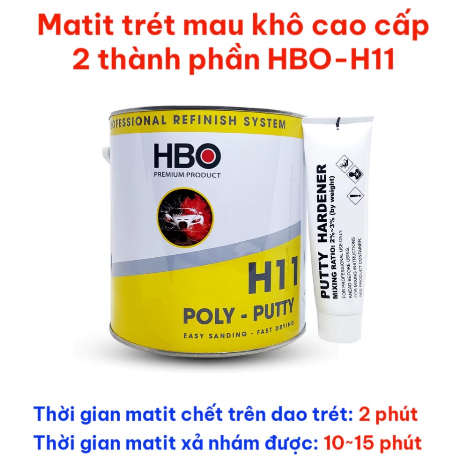 Matit Trét Nhanh Khô 2 Thành Phần HBO-H11 (500g)