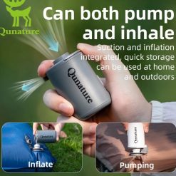 Máy Bơm Hơi Điện Qunature Nhẹ, Di Động, Tiện Lợi Cho Cắm Trại, Bơm Đệm & Phao Bơi
