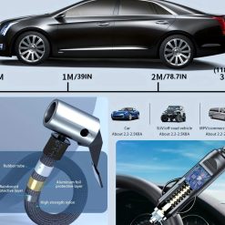 Máy Bơm Hơi Lốp Xe Hơi Di Động 150 PSI – Bơm Tức Thì Cho Ô Tô, Xe Máy, Xe Đạp