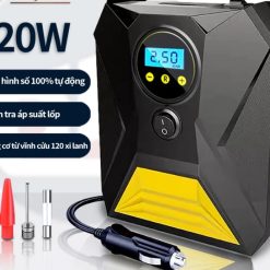 Máy Bơm Hơi Ô Tô Mini Đa Năng 12V SJ0062 – Điện Tử Tự Ngắt, Áp Suất Cao