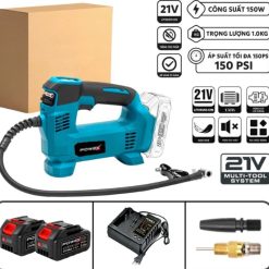 Máy Bơm Hơi POWEX PW-BH150PSI, Bơm Ô Tô, Xe Máy, Xe Đạp, Phao Hơi Hiển Thị Áp Suất