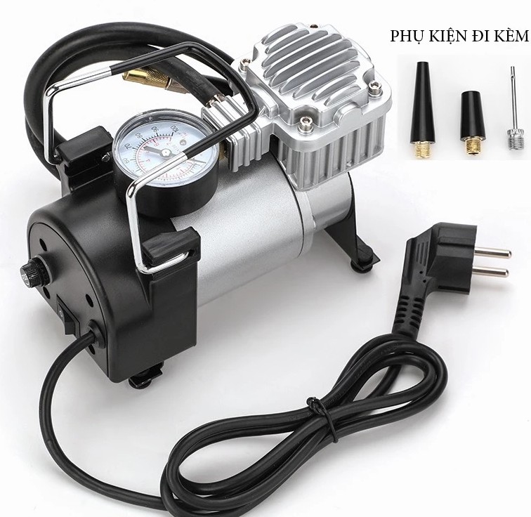Máy Bơm Hơi Thông Minh Dùng Điện 220V Công Suất Cao Cho Ô Tô, Xe Máy, Xe Đạp