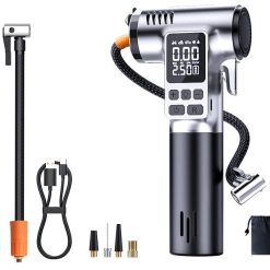 Máy Bơm Khí Xe Cầm Tay Di Động, Theo Dõi Áp Suất Chính Xác