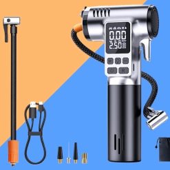 Máy Bơm Khí Xe Cầm Tay Di Động, Theo Dõi Áp Suất Chính Xác