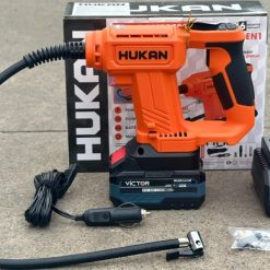 Máy Bơm Lốp Hukan G1 – BP2201M Bơm Xe Đa Năng 120PSI Tương Thích Chân Pin Phổ Thông M21