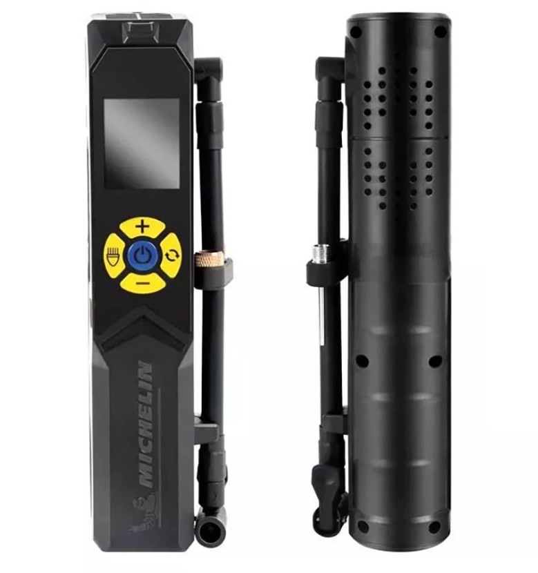 Máy Bơm Lốp Mini Cao Cấp MICHELIN 3321 Tự Động Ngắt, Dùng Pin Bơm Xe Đạp, Xe Máy, Ô Tô