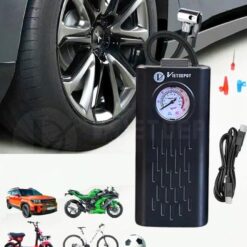 Máy Bơm Lốp Mini Dùng Pin Sạc Cao Cấp Viet Depot – Gọn Nhẹ, Đa Năng Cho Ô Tô, Xe Máy, Xe Đạp, Bóng Đá