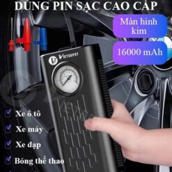 Máy Bơm Lốp Mini Dùng Pin Sạc Cao Cấp Viet Depot – Gọn Nhẹ, Đa Năng Cho Ô Tô, Xe Máy, Xe Đạp, Bóng Đá