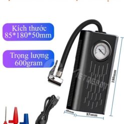 Máy Bơm Lốp Mini Dùng Pin Sạc Cao Cấp Viet Depot – Gọn Nhẹ, Đa Năng Cho Ô Tô, Xe Máy, Xe Đạp, Bóng Đá