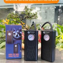 Máy Bơm Lốp Mini Dùng Pin Sạc Cao Cấp Viet Depot – Gọn Nhẹ, Đa Năng Cho Ô Tô, Xe Máy, Xe Đạp, Bóng Đá