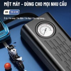 Máy Bơm Lốp Ô Tô 12V Mini Kỹ Thuật Số cho Xe Máy, Xe Đạp, Ô tô – Bơm Nhanh, Chính Xác Cao