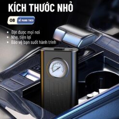 Máy Bơm Lốp Ô Tô 12V Mini Kỹ Thuật Số cho Xe Máy, Xe Đạp, Ô tô – Bơm Nhanh, Chính Xác Cao