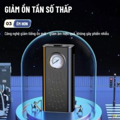 Máy Bơm Lốp Ô Tô 12V Mini Kỹ Thuật Số cho Xe Máy, Xe Đạp, Ô tô – Bơm Nhanh, Chính Xác Cao