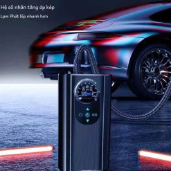 Máy Bơm Lốp Ô Tô – Máy Nén Khí Mini 120W 12V, Bơm Hơi Xe Tự Động 150PSI Nhỏ Gọn