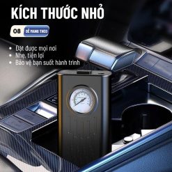 Máy Bơm Lốp Ô Tô Mini 12V – Bơm Hơi Điện Tử Cho Xe Máy – Xe Đạp – Xe Hơi