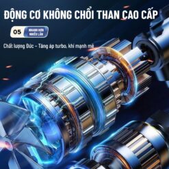 Máy Bơm Lốp Ô Tô Mini 12V Điện Tử Hiển Thị Kỹ Thuật Số – Bơm Nhanh, Chính Xác Cao