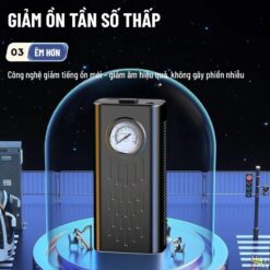 Máy Bơm Lốp Ô Tô Mini 12V Điện Tử Hiển Thị Kỹ Thuật Số – Bơm Nhanh, Chính Xác Cao