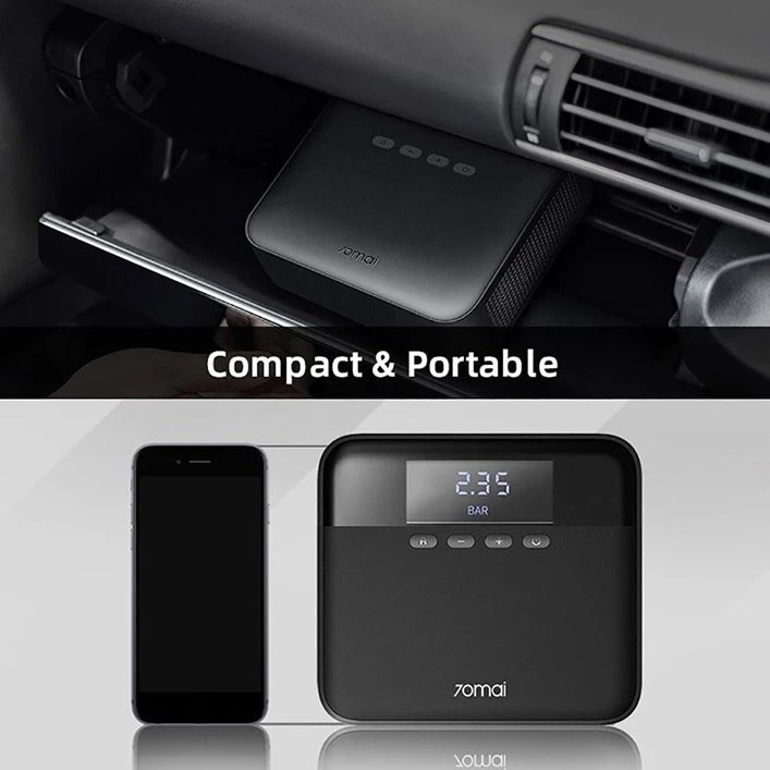 Máy Bơm Lốp Ô Tô Mini Tự Động 70mai Midrive TP03 Bơm Nhanh, Ổn Định, Nhỏ Gọn – Bảo Hành 6 Tháng