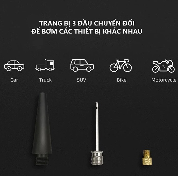Máy Bơm Lốp Ô Tô Mini Tự Động 70mai Midrive TP03 Bơm Nhanh, Ổn Định, Nhỏ Gọn – Bảo Hành 6 Tháng