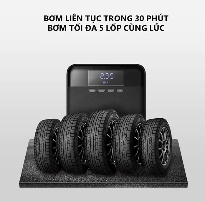 Máy Bơm Lốp Ô Tô Mini Tự Động 70mai Midrive TP03 Bơm Nhanh, Ổn Định, Nhỏ Gọn – Bảo Hành 6 Tháng