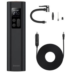 Máy Bơm Lốp Ô Tô Tự Động Baseus, Máy Nén Khí Mini Di Động Dùng Cho Xe Hơi, Xe Máy, Xe Đạp