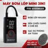 Máy Bơm Lốp Xe Máy & Ô Tô Medicar – Pin 6.000mAh, Mini Cầm Tay, Tự Ngắt Theo Cảm Biến Áp Suất