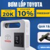 Máy Bơm Lốp Xe Ô Tô Điện Tử TOYOTA – Bơm Thông Minh, Tự Ngắt, Màn Hình LCD Cao Cấp