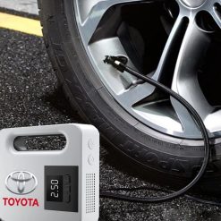 Máy Bơm Lốp Xe Ô Tô Điện Tử TOYOTA Cao Cấp, Tự Ngắt Thông Minh, Màn Hình LCD, Bơm Nhanh 300 PSI