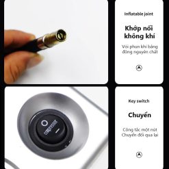 Máy Bơm Lốp Xe Ô Tô Điện Tử TOYOTA Cao Cấp, Tự Ngắt Thông Minh, Màn Hình LCD, Bơm Nhanh 300 PSI