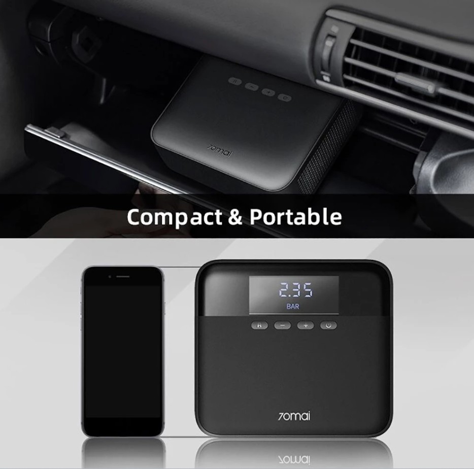 Máy bơm lốp xe ô tô mini tự động 70mai Midrive TP03 – Nhỏ gọn, mạnh mẽ, tiện lợi mọi lúc
