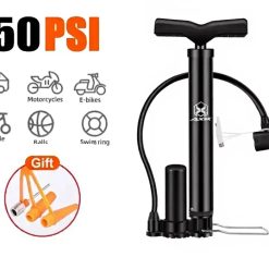 Máy Bơm Xe Đạp, Xe Máy Đa Chức Năng AXK Thiết Kế Nhỏ Gọn, Áp Suất Mạnh, Dùng Được Nhiều Loại Van