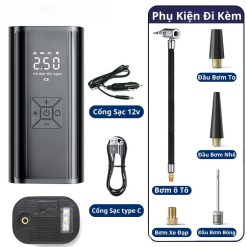 Máy Bơm Xe Ô Tô – Xe Máy – Xe Đạp Không Dây, Công Suất 100W–120W SP41233096