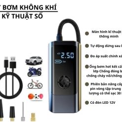 Máy Bơm Xe Ô Tô – Xe Máy – Xe Đạp Không Dây, Công Suất 100W–120W SP41233096