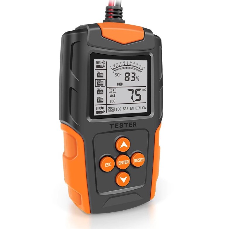 Máy Kiểm Tra Ắc Quy Ô Tô, Xe Máy FBT200 (12V–24V / 3Ah–200Ah) – Kiểm Tra CCA, Đo Nội Trở, Phân Tích Tình Trạng Pin