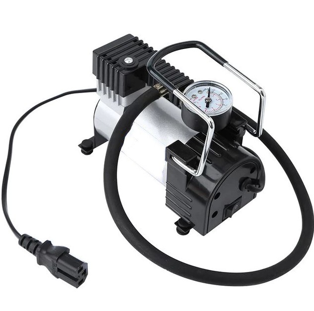 Máy Nén Khí Mini 12V Bơm Hơi Lốp Xe Máy, Xe Đạp Điện & Ô Tô