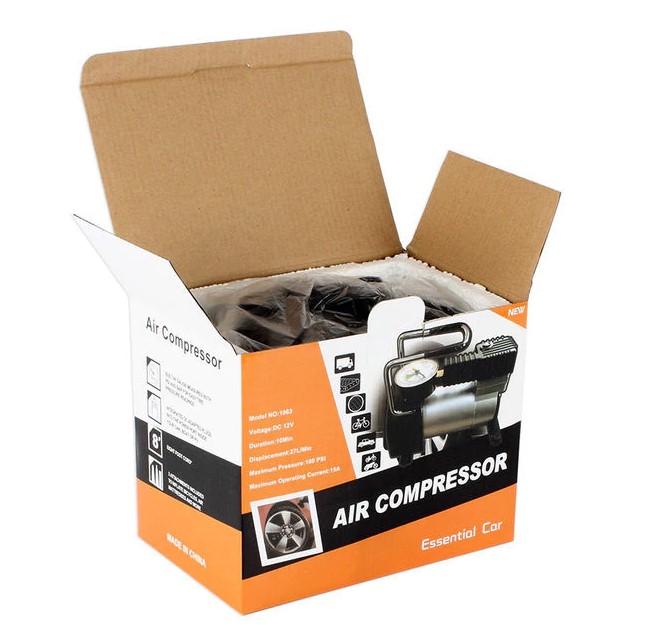 Máy Nén Khí Mini 12V Bơm Hơi Lốp Xe Máy, Xe Đạp Điện & Ô Tô
