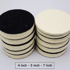 Miếng Phớt Pad Nỉ Đánh Bóng Kính – Inox – Xe Ô Tô, Tự Dính, Size 3 - 4 - 5 - 7 inch